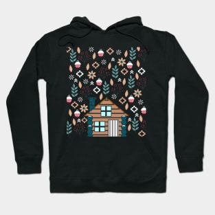 Winter cottage Hoodie